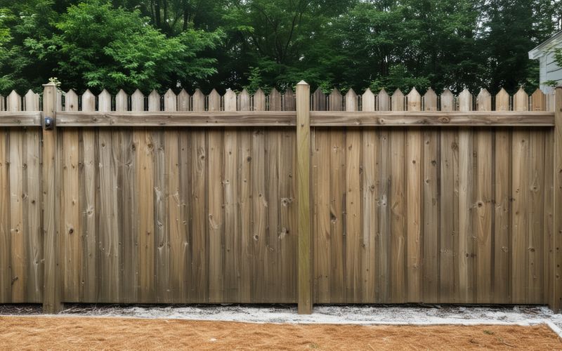 Fence and exterior surface restoration through pressure washing