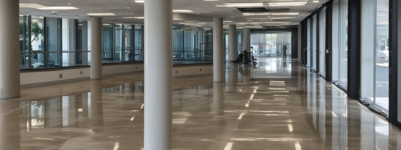 Multi-story commercial building cleaning project with excellent results